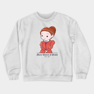 Mary Queen of Scots Cute Illustration Crewneck Sweatshirt